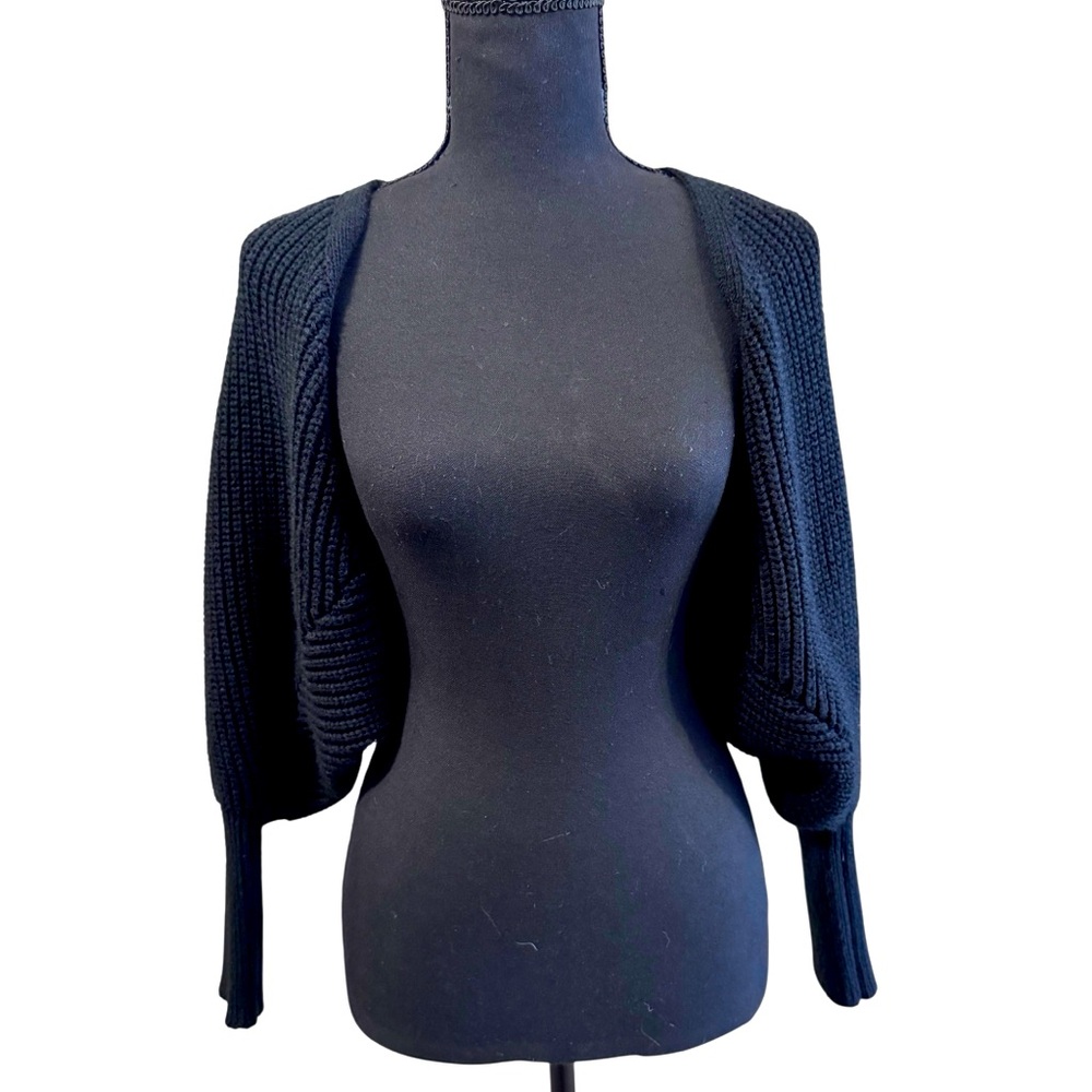 Women’s SHEIN black knitted acrylic shrug size S